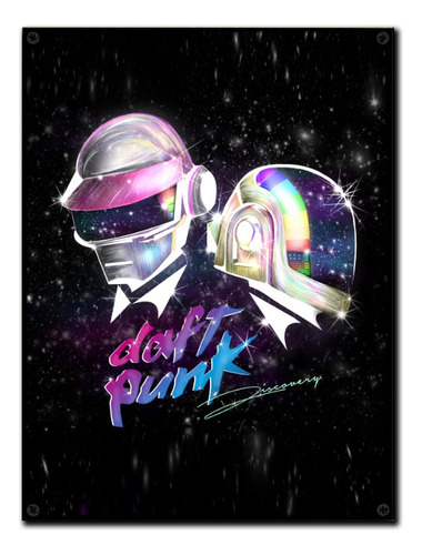 #104 - Cuadro Vintage 30 X 40 / Daft Punk Música - No Chapa