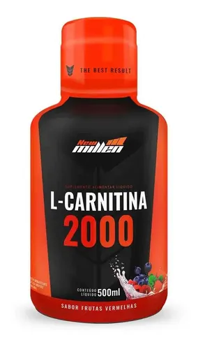 Suplemento Em Líquido New Millen L-carnitina Sabor Frutas Vermelhas De 500ml