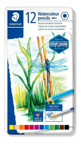 Lapices Staedtler  Acuarelables 12 Colores Lata