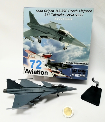 Miniatura Diecast 1/72, Saab Gripen Jas39c Czech Air Force