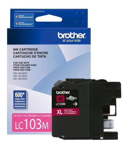 Cartucho De Tinta Original Brother Lc103m Xl Mfcj4410dw Mfcj