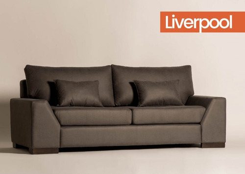 Sillón Sofá Liverpool Tapizado 3 Cpos - Color Living - Cuota