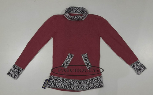 Imagen 2 de 3 de Sweater Pullover Lana Alpaca Llama Andino Talle S/m Tortuga