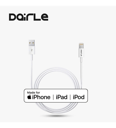 Cable Lightning iPhone 5 6 7 8 X 11 12 iPad Certificado Mfi