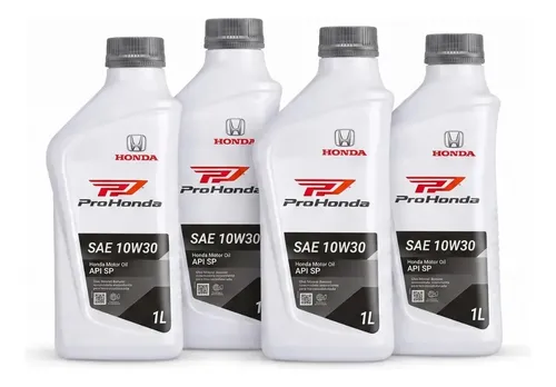 Kit 4 Óleo Motor Honda 10w30 Mineral Fit Crv City Accord