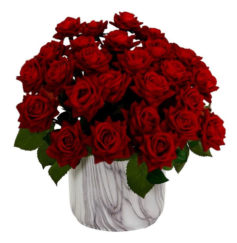 30 Rosas Artificiais Cor Variada Ótimo Preço Flor Artificial | Parcelamento  sem juros