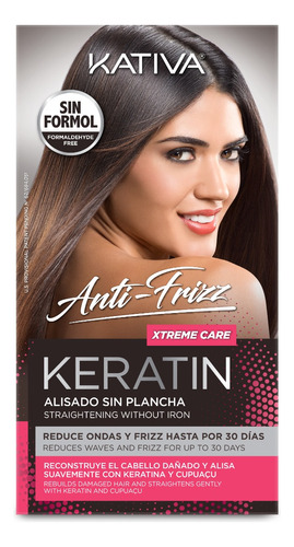 Alisado Kativa Sin Plancha Xtreme Care 150ml Reconstruye