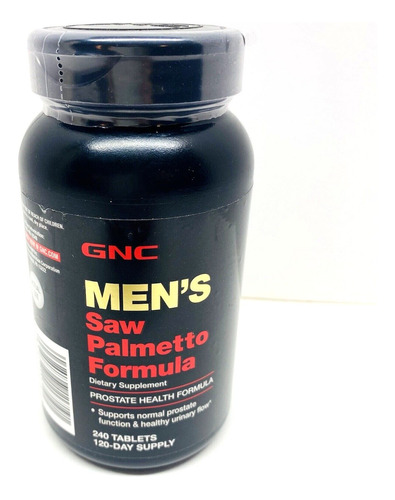 Gnc Saw Palmetto 240 Tabletas Desinflama Prostata Alopecia 