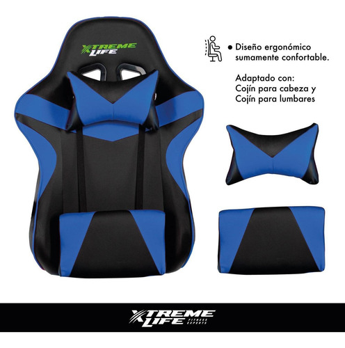 Imagen 5 de 7 de Silla De Escritorio Silla Gamer Reclinable Ergonomica 360