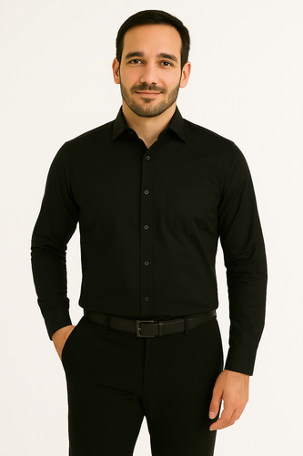 Camisa Ufo Entallada Manga Larga