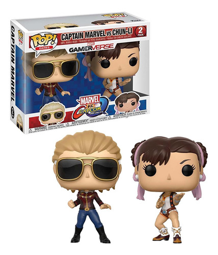 ¡funko Pop! Juegos Marvel Vs Capcom Capitán Marvel Vs Chu...