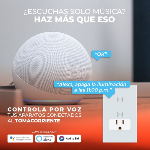 Apagador Inteligente Tecnolite 1 Botón Táctil 1 Enchufe