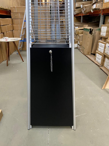 Aquecedor Ambiente Externo A Gas Area Externa Inox Preto