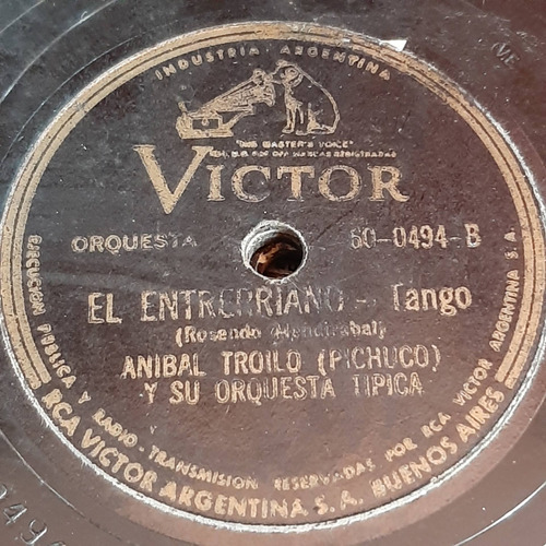 Pasta Anibal Troilo Pichuco Alberto Marino Victor C364