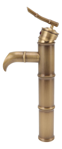Grifo Antiguo Totalmente De Cobre Con Junta De Bambú De 3 Se