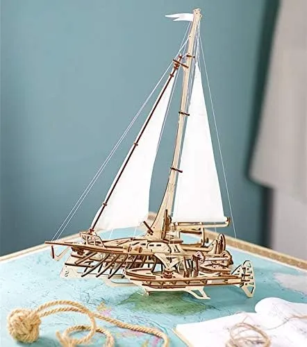 Ugears Rompecabezas 3d Para Adultos Trimarán Merihobus - Mod