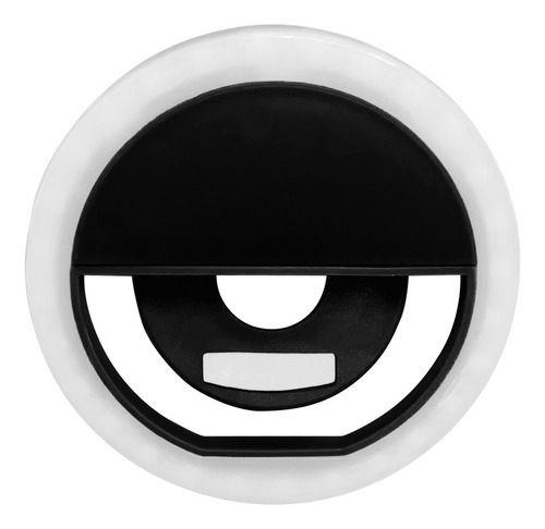Anel De Iluminação Ring Light Led Portátil Para Celular Cor Preto