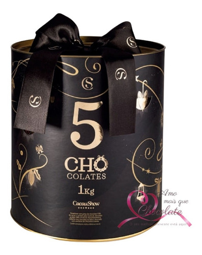 Panetone Lançamento Premium Cacau Show 05 Chocolates Trufado