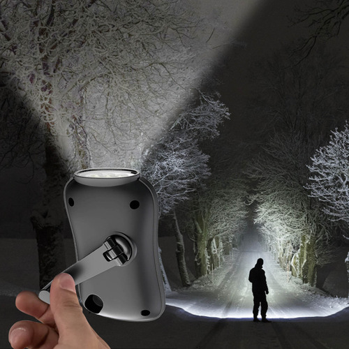 Linterna De Manivela Con Puerta De Linterna Led Recargable D