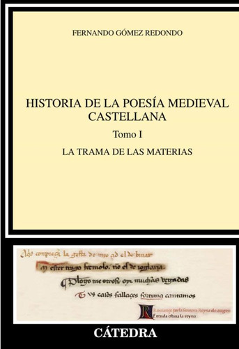Historia De La Poesia Medieval Castellana   Tomo I La Tr...