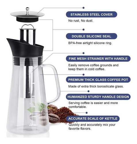 Cafetera Cold Brew, Máquina De Café Helado, Cold Brew