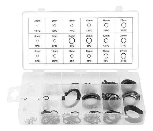 Kit Surtido De Anillos De Seguridad De 3 Mm A 32 Mm, 150 Pie