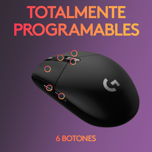 Mouse Gamer Inalámbrico Logitech G305 / 12000dpi - Negro