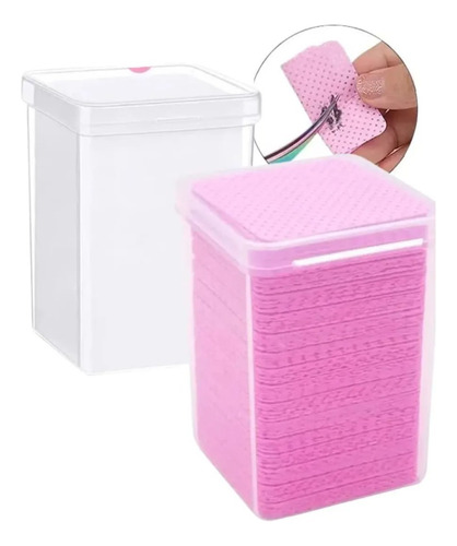 200 Toallas Para Limpiar Adhesivo Extensiones Pestañas Rosa Rosa D 1 Cm 1 Mm
