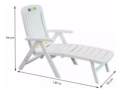 Cadeira Espreguiçadeira Jardim Praia Piscina 3 Posições