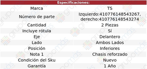 Par Horquillas Inferiores Delanteras Ts C20 Pickup 71 A 74
