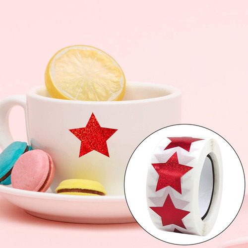 2 X 500x Pegatinas De Estrellas, Sellos De Sobres, Pegatinas