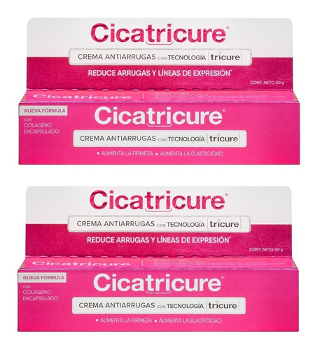 Promo 2u Cicatricure Tricure Crema Facial Con Colágeno 50g Momento De Aplicación Día/noche Tipo De Piel Madura