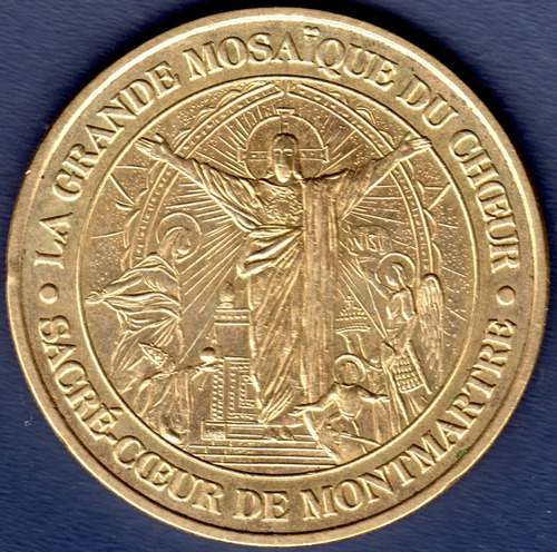 Medalla Sacre Coeur De Montmartre Paris Francia 2010