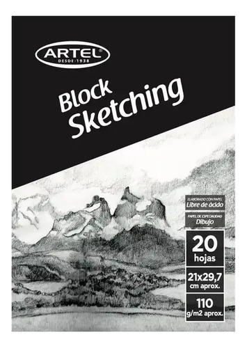 Set Block Sketching + Lápices Técnicos