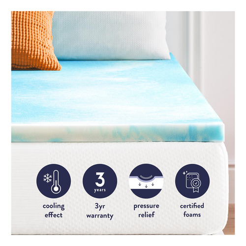 Cubrecolchón De Espuma Viscoelástica Aerobreeze 1.5 Pulgadas