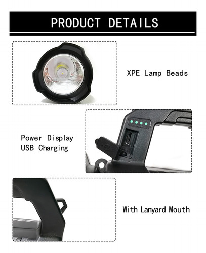 Linternas Recargables, Linternas De Alta Luminosidad, Lumens