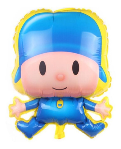 Pack 3 Globos Metalizado Pocoyo Tamaño 56x42