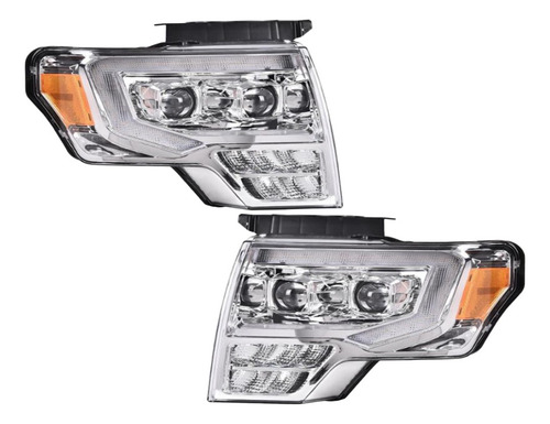 Faro Delantero Ford Lobo F150 2009-2014 Set Completo 2 Pzas