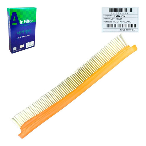 Imagen 5 de 9 de Filtro Aire Motor Elantra 1.5 1998 1999 2000 Original