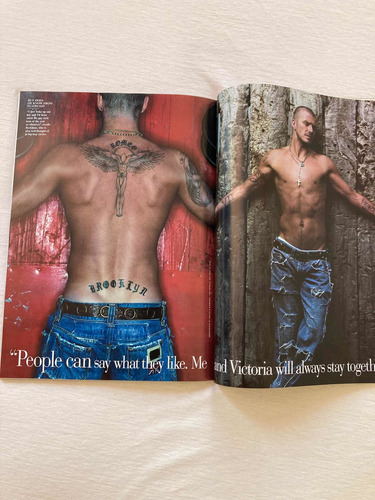 Recita Vanity Fair Usa / David Beckham Julio 2004 Impecable (Usado)