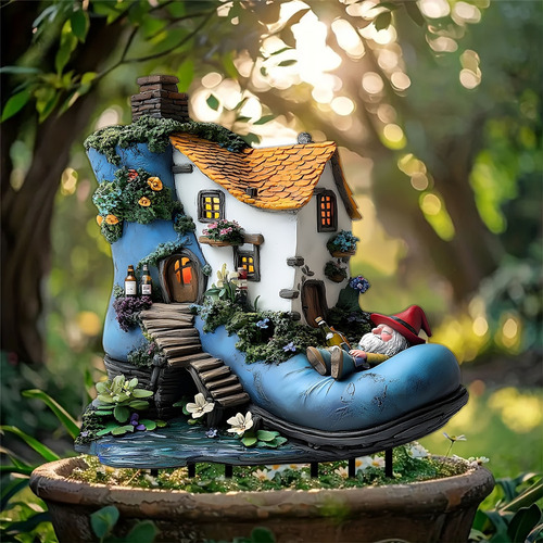 Adorno Acrílico Para Escritorio, Diseño De Casa Enana, Jardí