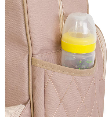 Mochila De Maternidade Just Baby Vichy Bege Cor Creme