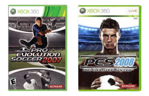 Pes 2007 + Pes 2008 Xbox 360 (leia A Descrição) (Usado)