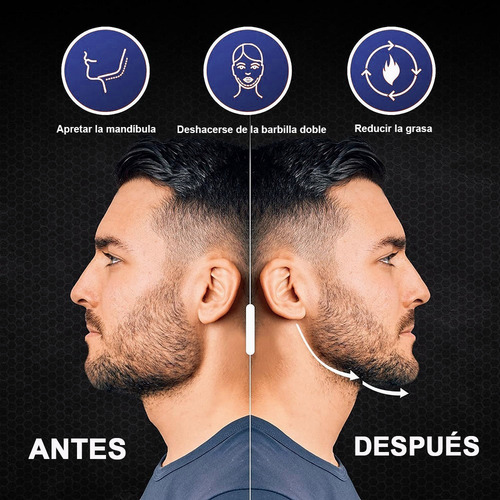Ejercitador Mentón Masticable 10 Pcs Para Hombres Y Mujeres Color Negro