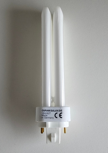 Kit 2 Lâmpadas Osram Fluorescente Dulux D/e 18w -4 Pinos
