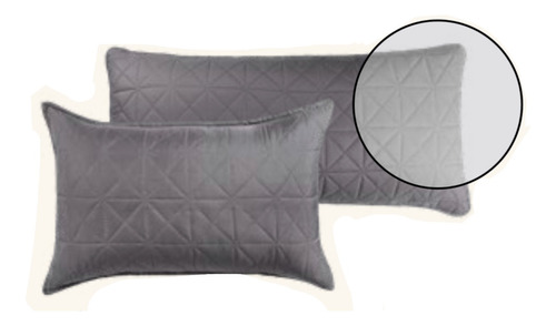 Funda Almohada Estándar Stone Vianney Gris 70 X 46 Cm