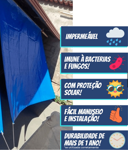 Lona Leve 3,5x13 Impermeável Multiuso 300 Micras 13x3,5