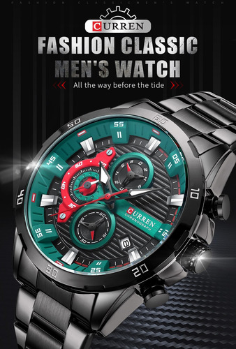 Imagen 5 de 8 de Reloj De Lujo Curren Military Quartz Waterproof Lanzamiento
