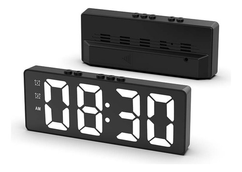 Reloj Despertador Digital Con Luminosidad Regulable, Reloj