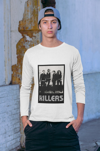 Polera Larga The Killers Rock Grupo Musica Estampado Algodon